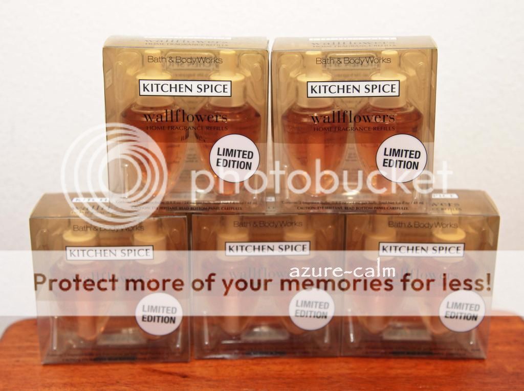 Bath & Body Works KITCHEN SPICE Wallflower Refill Bulbs x 10