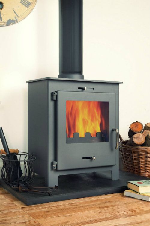 5kw NERO Contemporary Modern Woodburning Stove Stoves Multi Fuel eBay