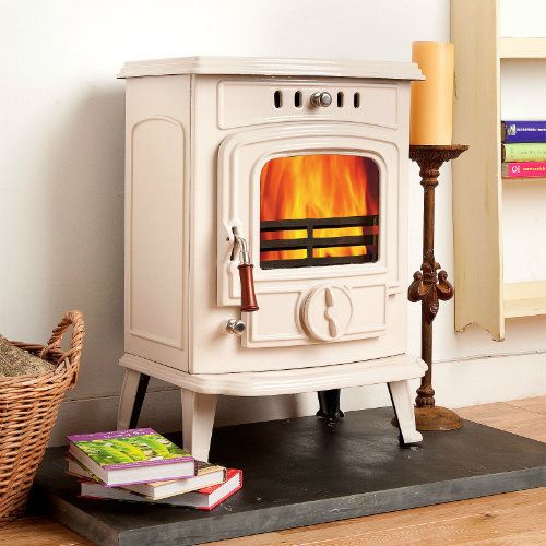 Coseyfire CREAM ENAMEL Woodburning Stove Stoves Multifuel Woodburner