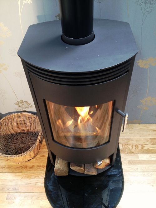 Jupiter CURVED Contemporary Modern Woodburning Stove Stoves burner