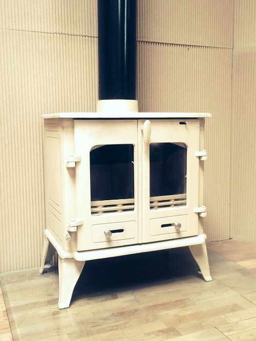 RUSTIC IVORY C2210 CREAM WOODBURNING CAST IRON STOVES STOVE FIRE MULTI