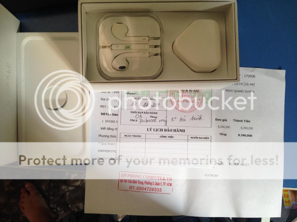 Bán iPhone 5 White LL 16gb mới mua hơn 1 tháng 99%